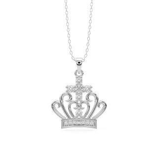 Princess Crown Diamond Pendant